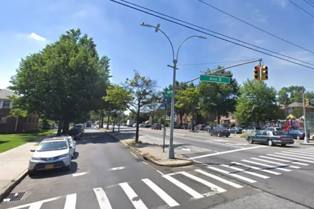 The intersection of Kings Highway and Avenue D
